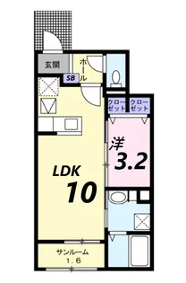 パル山崎【1階】の間取り