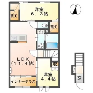 タワンオーク【2階】の間取り