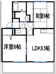 ソレジオ新町A棟【2階】の間取り