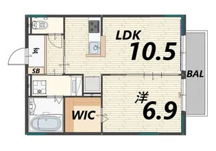 アルシオネ南条【2階】の間取り