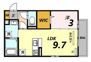ボナール駅前【1階】の間取り