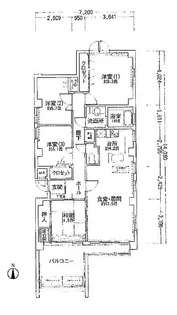 リブレ北新在家【5階】の間取り