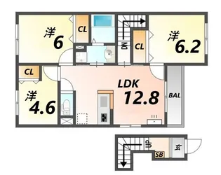 サクラージュ【2階】の間取り