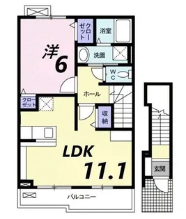 メゾン・ド・グラースB【2階】の間取り