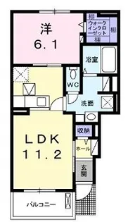 メゾンSK Ⅱ【1階】の間取り