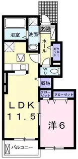 ウェルファストⅢ【1階】の間取り