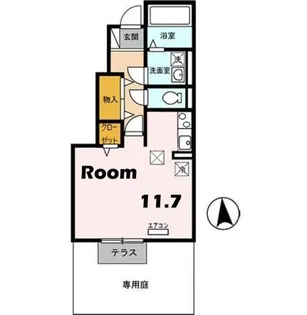 セジュール西土井【1階】の間取り