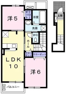 ウェルファストⅢ【2階】の間取り
