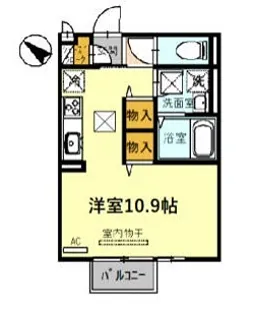 セジュール天満【1階】の間取り