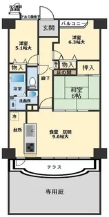 姫路シティハイツ【1階】の間取り