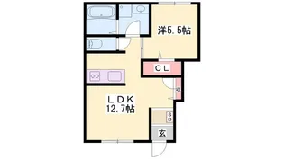 メイプルハイムA棟【1階】の間取り