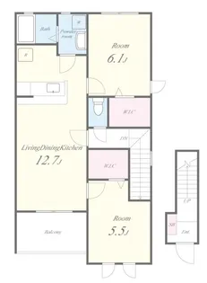 ポーチュラカ【2階】の間取り