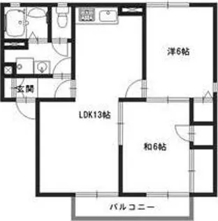 サンパティック御立 B棟【1階】の間取り
