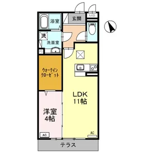 フェリーチェ【1階】の間取り