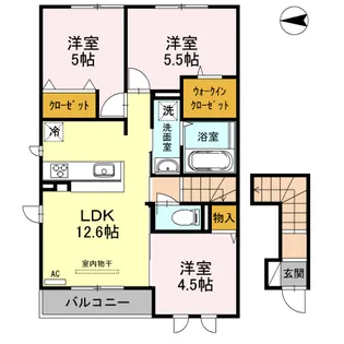 アネシス御立【2階】の間取り