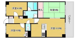 コム・ロワイヤル姫路幸町【3階】の間取り