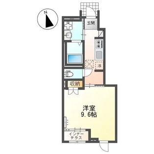 クローバーエイト【1階】の間取り