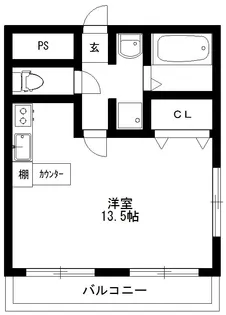 グランドール姫路【4階】の間取り