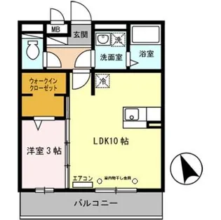 セジュール白浜 A棟【3階】の間取り