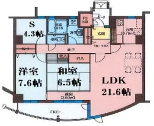 フィールトレイン【5階】の間取り