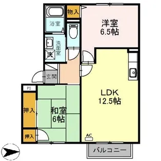 エスポワールイダ 壱番館【2階】の間取り