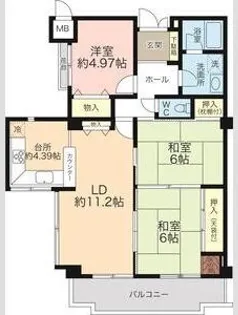 グランドメゾン姫路【3階】の間取り