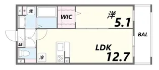エクレシオ正木【1階】の間取り