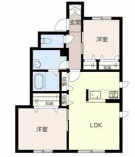 エミマリー川西台【1階】の間取り