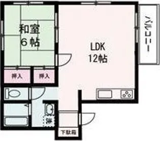 フォレストライズ御立【1階】の間取り