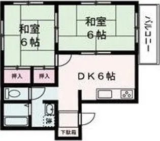 フォレストライズ御立【2階】の間取り