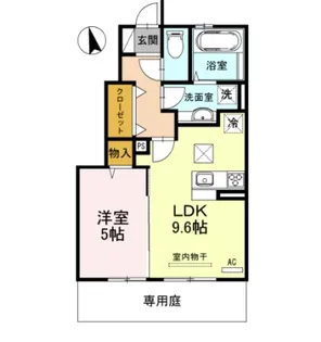 ラ・ルーチェ807 A棟【1階】の間取り
