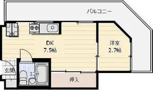 ペシュ七番館【5階】の間取り