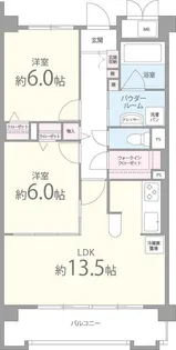 タンドル シャトー【1階】の間取り