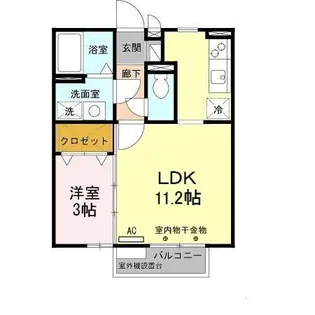 サンライズ城南【2階】の間取り