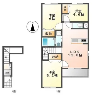 プログレスⅡ【2階】の間取り