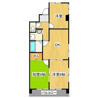 ロイヤルコーポ東雲【3階】の間取り