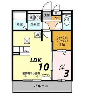 ノア東山 A棟【1階】の間取り
