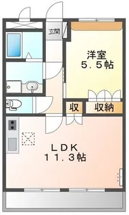 グラッチェⅠ番館【1階】の間取り