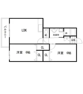 バードランドひめじ弐番館【3階】の間取り