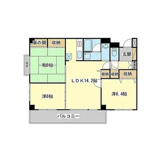 サンハイツ白鷺【2階】の間取り