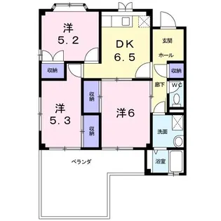 エナール北新在家【2階】の間取り
