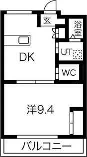 カリヨン三蔵田【4階】の間取り
