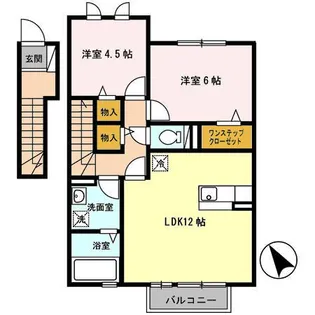 ユウハイツⅢ【2階】の間取り