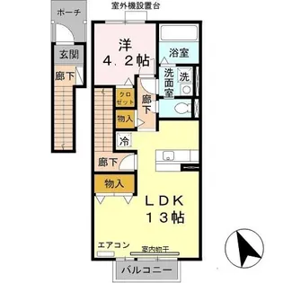 アゼリア大善【2階】の間取り