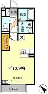 アンベリール都倉【1階】の間取り
