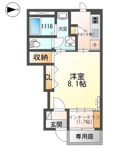 プランドールメゾンⅡ【1階】の間取り