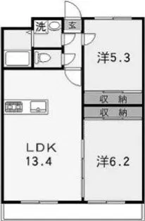 リバーサイド兼田【3階】の間取り