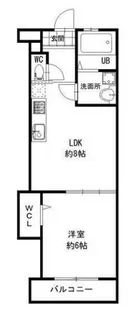 大阪府大阪市東淀川区東中島5丁目【アパート】の間取り