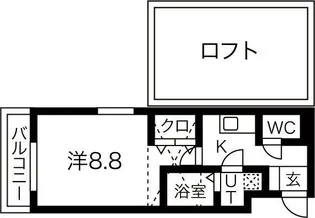 セントレジス新大阪【3階】の間取り