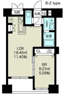 ノルデンハイム江坂【12階】の間取り